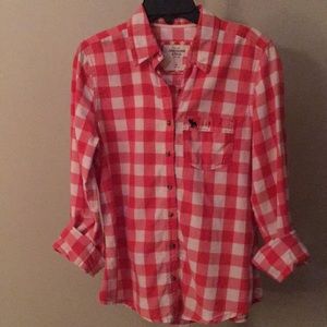 Abercrombie & Fitch Gingham Plaid Shirt